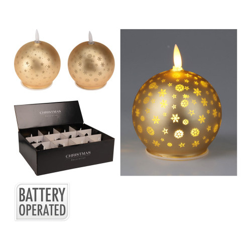 svíčka KOULE 10cm LED ZLA mix