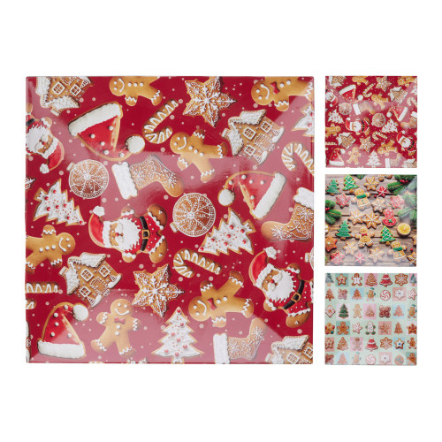 podnos VÁNOČNÍ 30x30cm PH mix