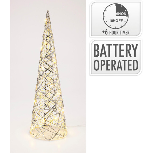 dekorace PYRAMIDA 40cm LED STŘ s časovačem