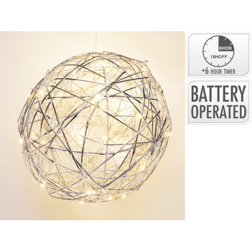 dekorace KOULE 25cm LED STŘ s časovačem