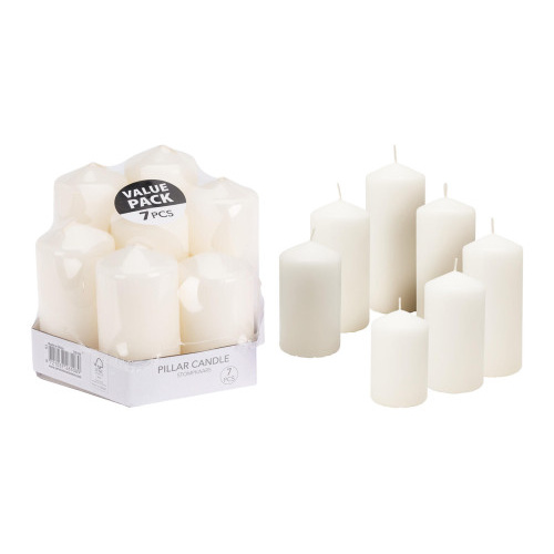 svíčka sada 7díl. BÍ