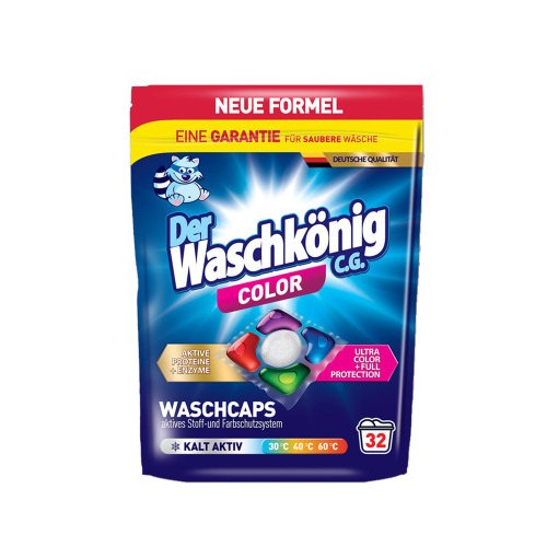 tablety prací WASCHKÖNIG COLOR 0,6kg, 32 dávek
