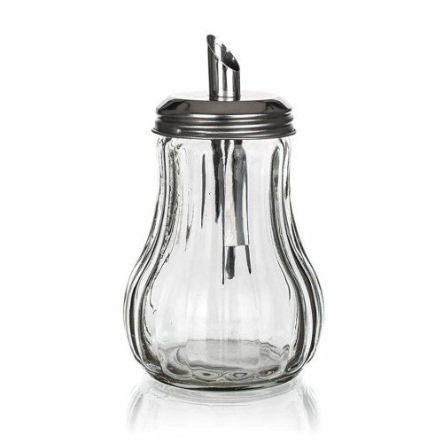 cukřenka dávkovací MONO 230ml sklo+nerez