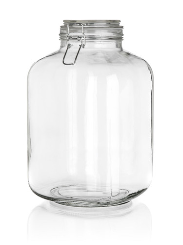 dóza hermetická hranatá 5000ml skl. s patent.uzávěrem EREA