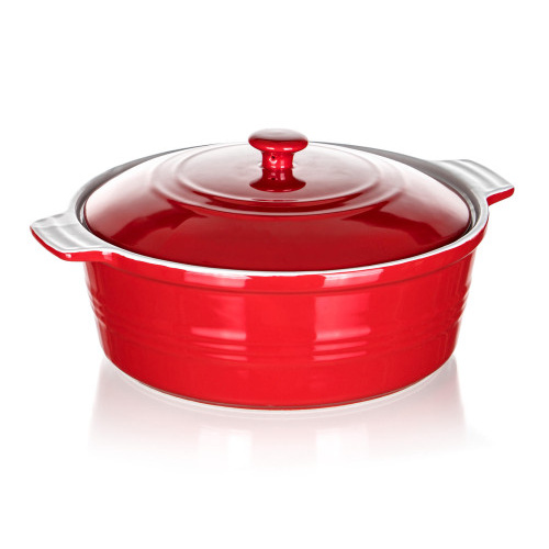 forma zapékací kul. 31,5x26,5x14,5cm s víkem CULINARIA keramická ČRV