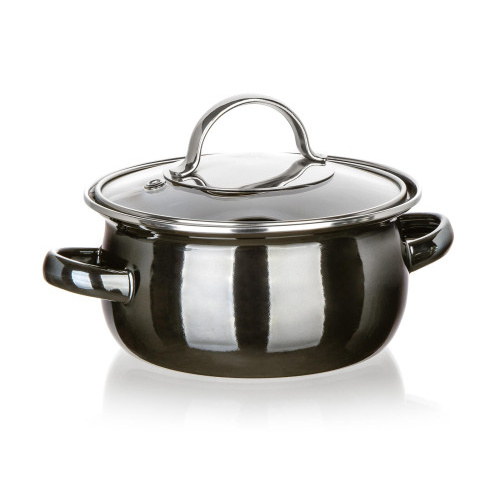 hrnec + skl.poklice pr.14cm 0,71l METALLIC Black