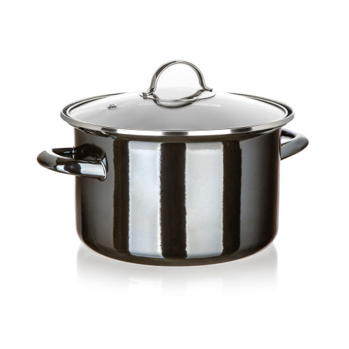 hrnec + skl.poklice pr.24cm 3,7l METALLIC Black