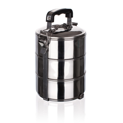 jídlonosič 13cm 3díl.nerez, uzávěr spona