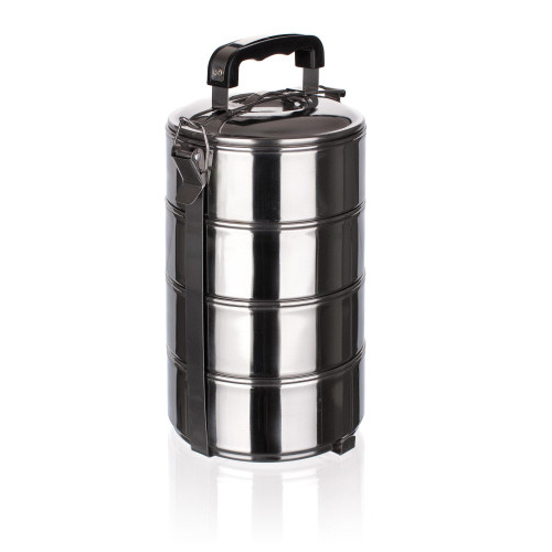 jídlonosič 13cm 4díl.nerez, uzávěr spona