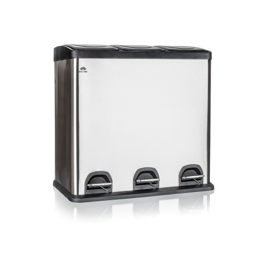 koš na tříděný odpad SAVERY 3x20l nerez/PH