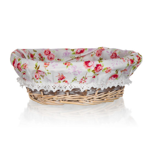 košík ROSES kulatý 25x9cm proutěný