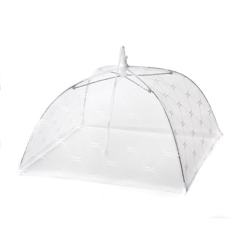 kryt na potraviny skládací 32cm silon+kov mix barev