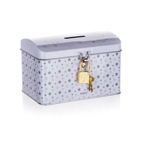 kasička TRUHLA 12,8x8,4x8,4cm plech.BÍ