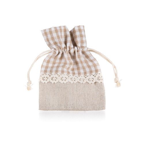 pytlík dekorativní 10x13cm SQUARE bavlna HN sv.