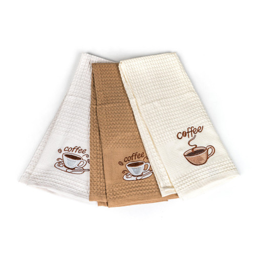 utěrka kuchyňská COFFEE 45x70cm BA mix barev (3ks)