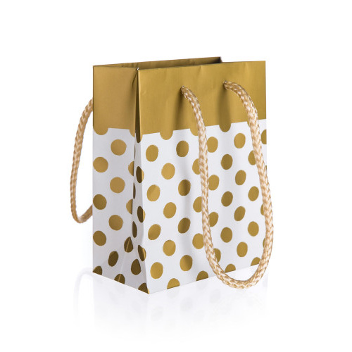 taška dárková 11x14x6cm (S) TEČKY ZLA