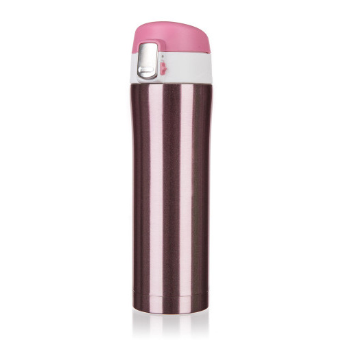 termoska 0,43l BODO nerez RŮŽ metalická