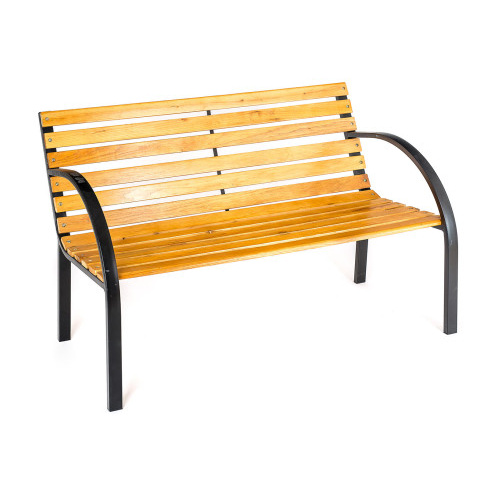 lavička zahradní TANSSI 120x61x83cm ocel/dřevo