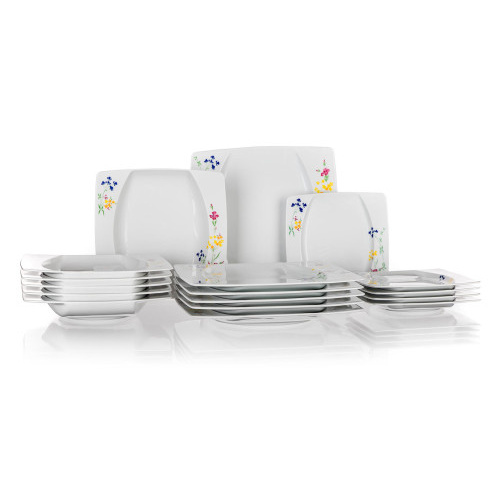 sada jídelní EYE square 18díl. porcelánová BÍ