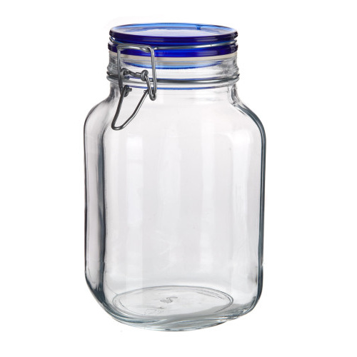 dóza hermetická 2000ml skl.s patentním uzávěrem FIDO Blue