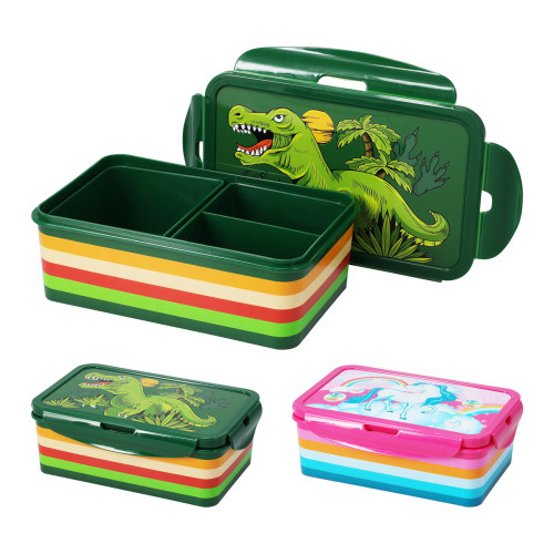 box svačinový 21x14cm s klick uz., dělený, PH mix dekorů