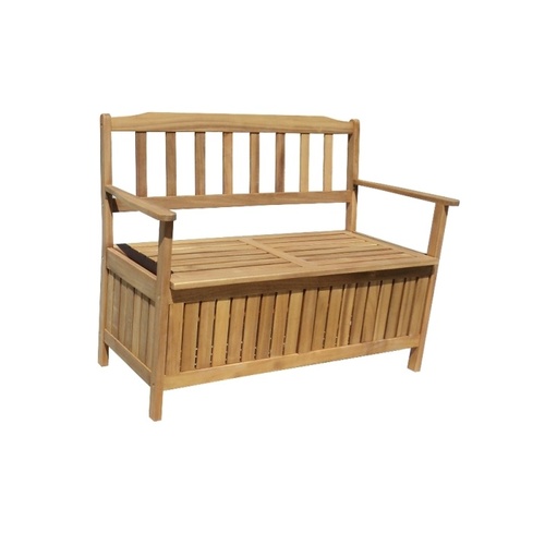ALDOTRADE dřevěná lavice Edita s úložným prostorem dřevo akácie