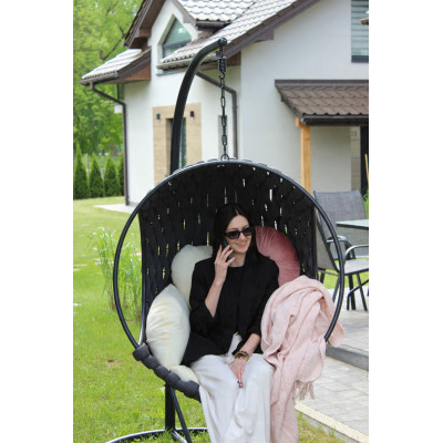 Závěsné křeslo TABANI černé