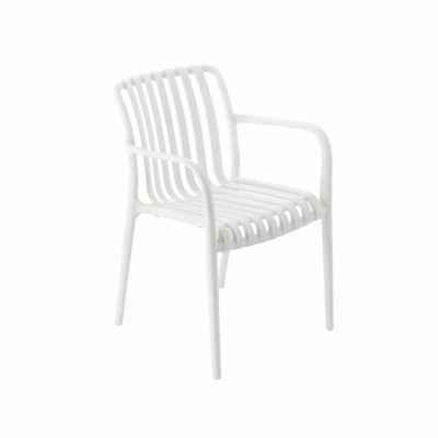 Zahradní židle 45,5x57x45/81 cm, bílá, nosnost 110 kg