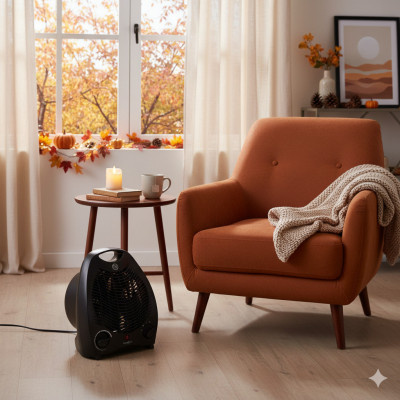 Topidlo s ventilátorem BACKHOME černé 2000W