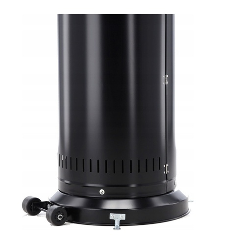 ALDOTRADE Terasový plynový ohřívač oválný černý