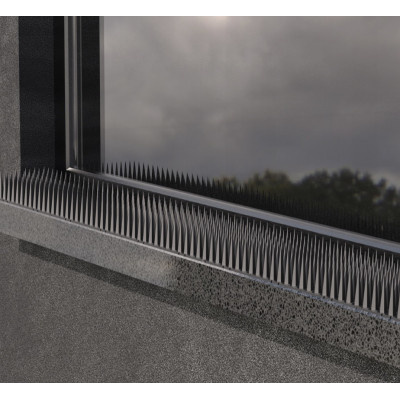 ALDOTRADE Hroty ochranné proti holubům PE 4,5x44,5cm - černá