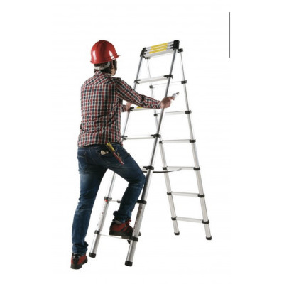 ALDOTRADE teleskopický žebřík hliníkový 2x9