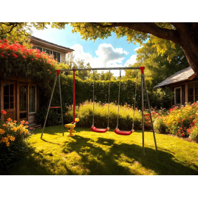 Zahradní dětská houpačka 290x180x200 cm