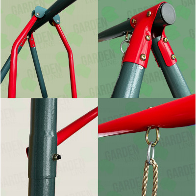 Zahradní dětská houpačka 290x180x200 cm