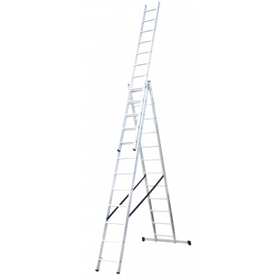 ALDOTRADE Žebřík hliníkový 3x12