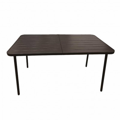 Zahradní obdélníkový stůl 140x80x72 cm, hnědý