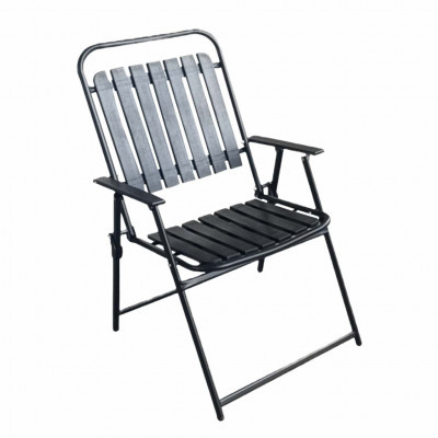 Zahradní židle černá 63x55x90 cm, skládací