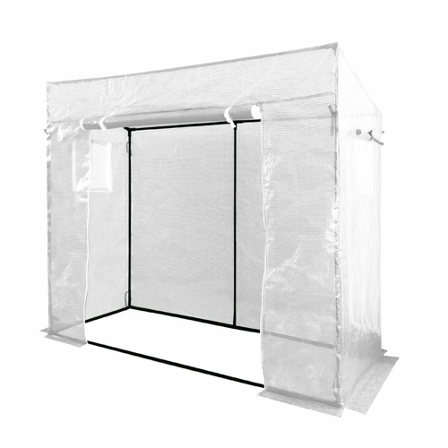 ALDOTRADE Fóliovník na rajčata velký bílá plachta 200x77x168/146cm