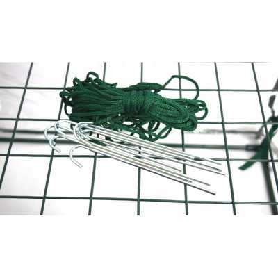 ALDOTRADE Zahradní fóliovník s policemi 140x140x200cm bílý