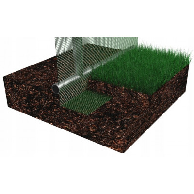 Zahradní fóliovník s pevnými dveřmi, 4x2,5x2m