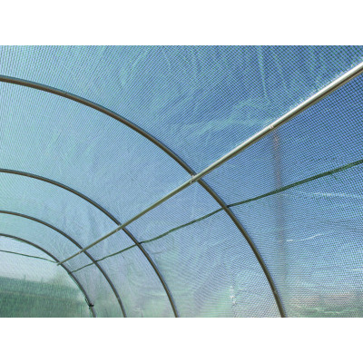 Zahradní fóliovník s pevnými dveřmi, 4x2,5x2m