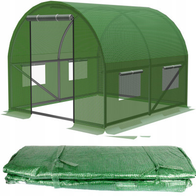 ALDOTRADE Náhradní plachta k fóliovníku 2x2m zelená