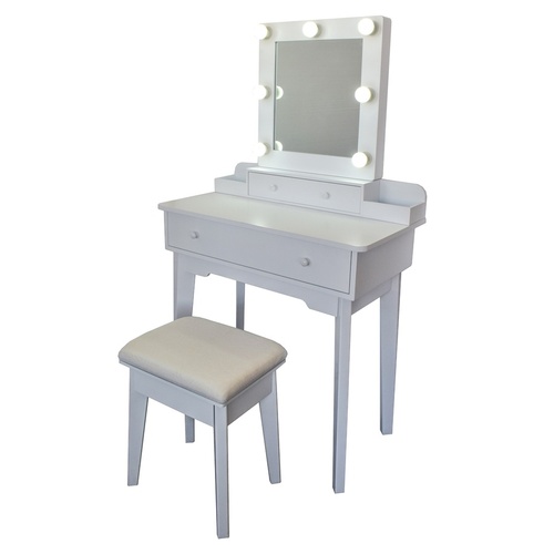 Kosmetický stolek Beata 75x40x133 cm se zrcadlem