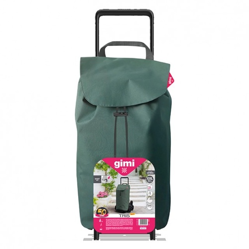 Nákupní taška na kolečkách Tris Floral zelená