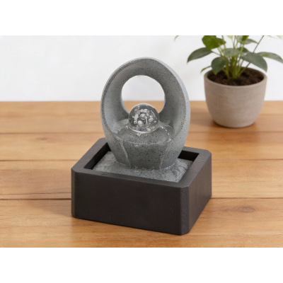 Zahradní fontána kapka vody 21x18,3x27 cm s LED