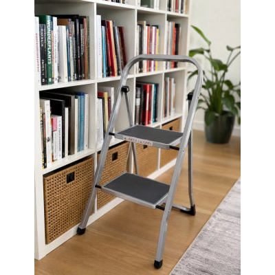 ALDOLINE Schůdky ocelové Stabilo NEW 2, šedý, 150 kg
