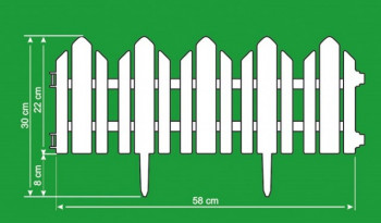 ALDOTRADE Zahradní plůtek Home 2,3m