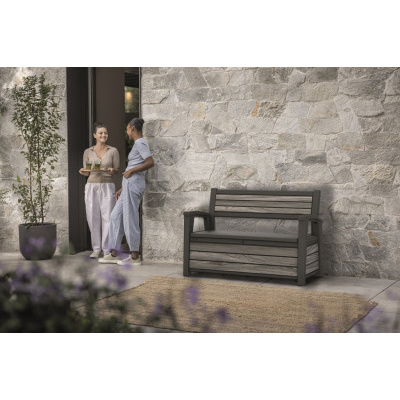 Keter zahradní lavička Deco 227 L šedá 