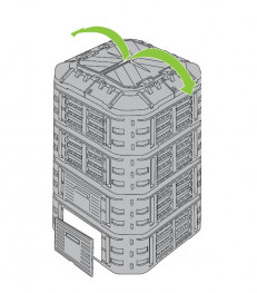 ALDOTRADE zahradní kompostér Multi 1120l