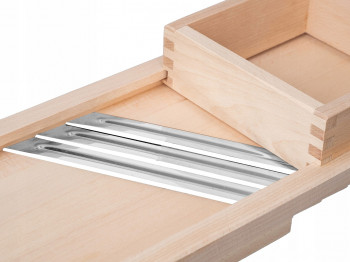 ALDOTRADE Kruhadlo na zelí 3 nože se šuplíkem 65 x 23,5 x 8,5 cm